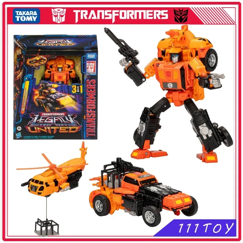 

In Stock Transformers Toy Legacy United Leader G1 Triple Changer Sandstorm Anime Figures Robot Toys Action Figure Gifts Hobbies