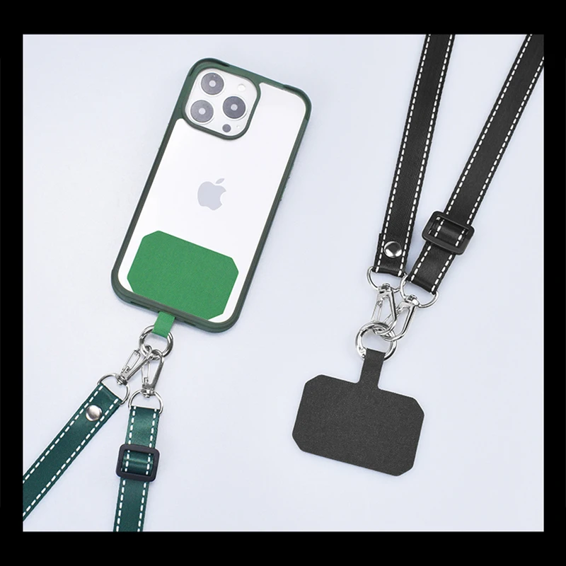 Universal Crossbody Phone Lanyard Multifunctional Adjustable Hanging Neck Strap Anti-lost Lanyard Clip for Mobile Phone ID Name