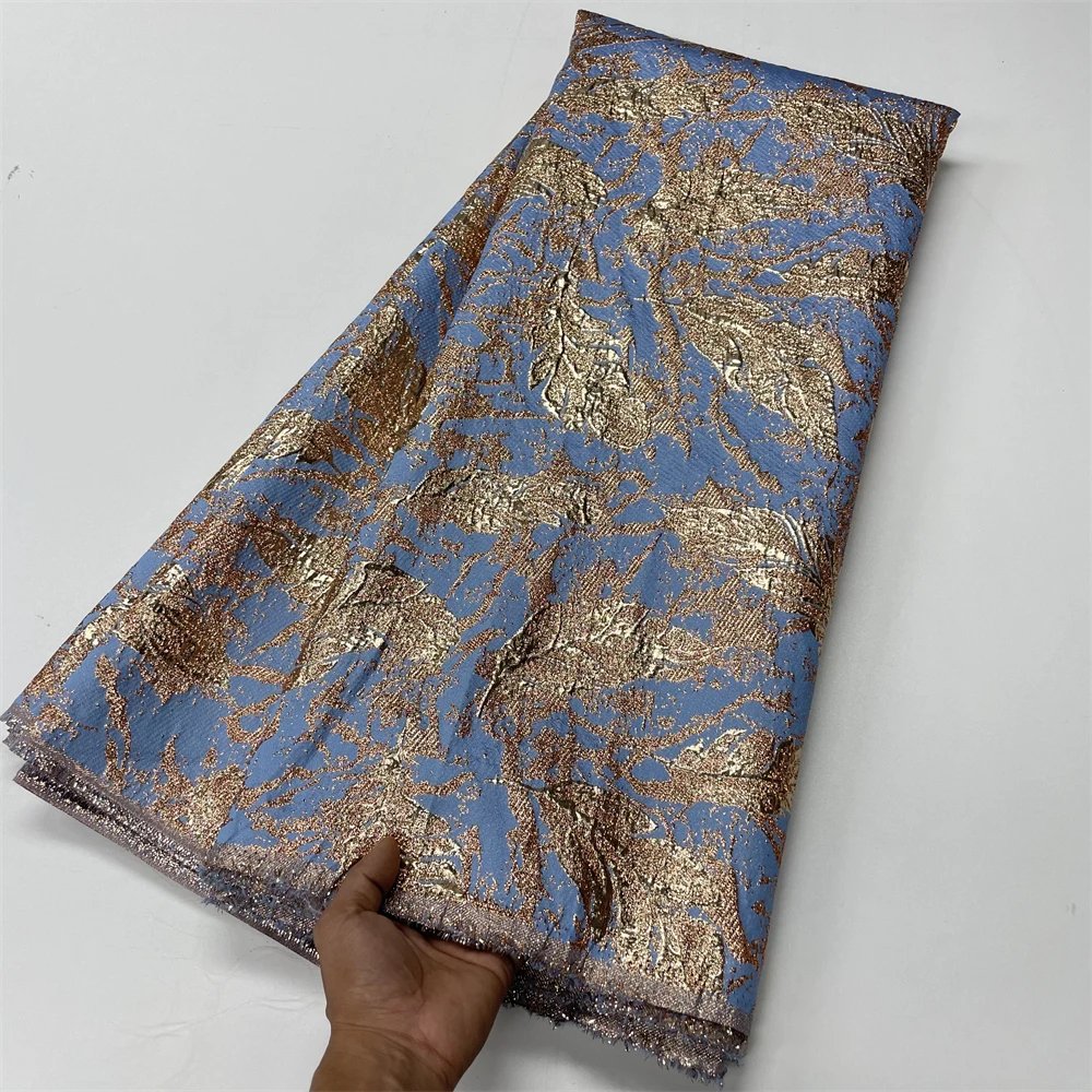 Latest High Quality African Nigerian Tulle Lace Fabric Organza Embroidery Guipure Party Dress Brocade Jacquard French RC191