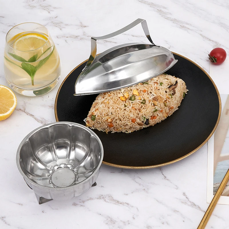 Omurice Mold Japanese-Style 304 Stainless Steel Boat-Shaped Egg-Wrapped Rice Mold DIY Sushi Making Kitchen Gadgets