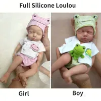 OtardDolls Loulou Can Open mouth Reborn Doll Baby Full Body Soft Silicone Bebe Doll Boy And Girl For Choose 4