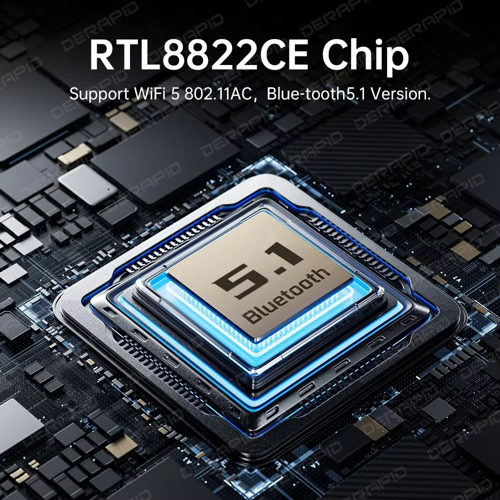 PC용 듀얼 밴드 AC1200 RTL8822CE 안테나 WiFi 카드 Windows 10 11용 Bluetooth5.1 867Mbps 5GHz PCIe 데스크탑 네트워크 어댑터