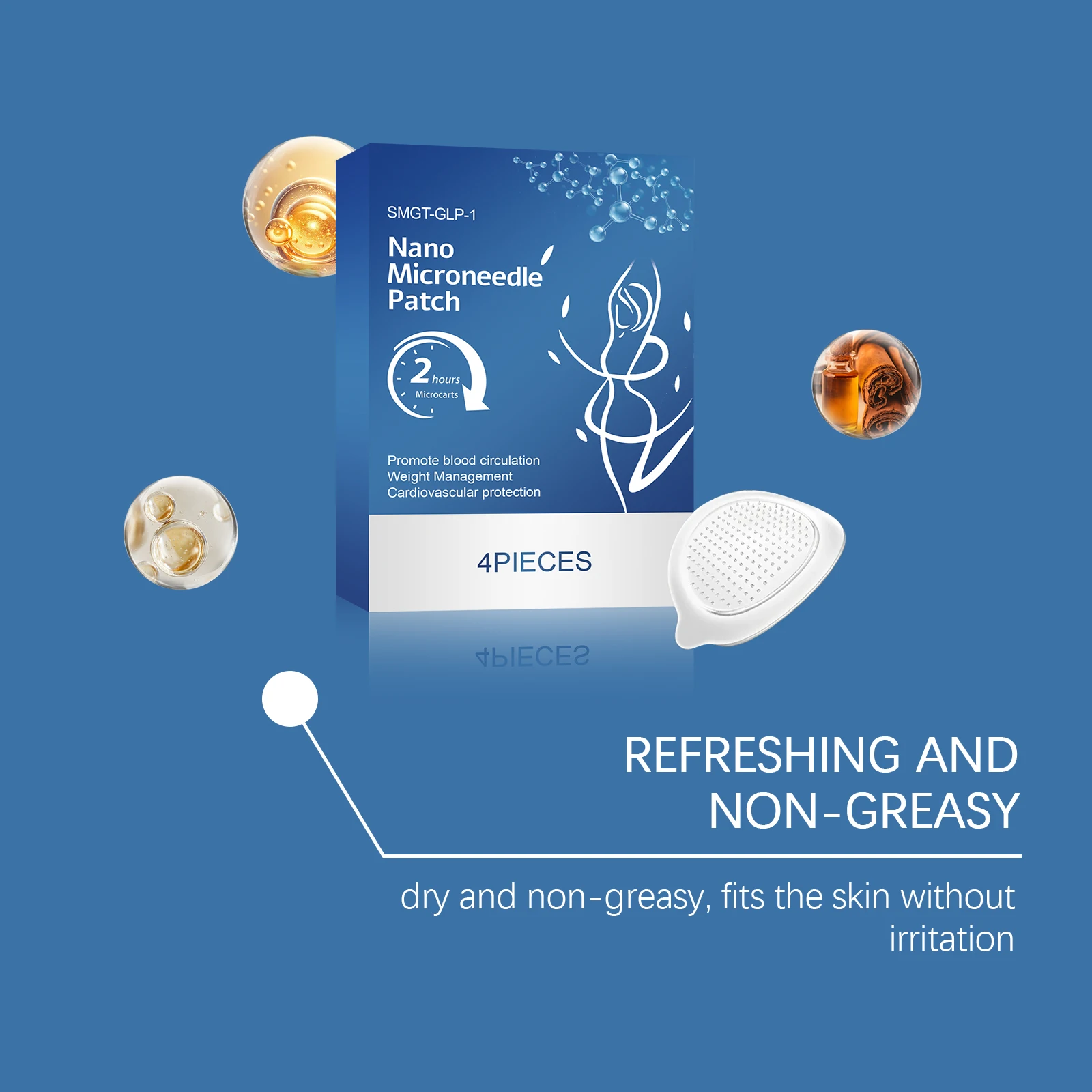 Body Care Patch - Gentle, Lightweight, Fits Skin and Body Shape, for Skin Lines, Daily Body Care Patch