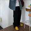 IEFB High Street Men Denim Pants Washed Casual Straight Bottom Wide Leg Loose Male Solid Color Jeans Autumn Fashion 2024 9C7810 5