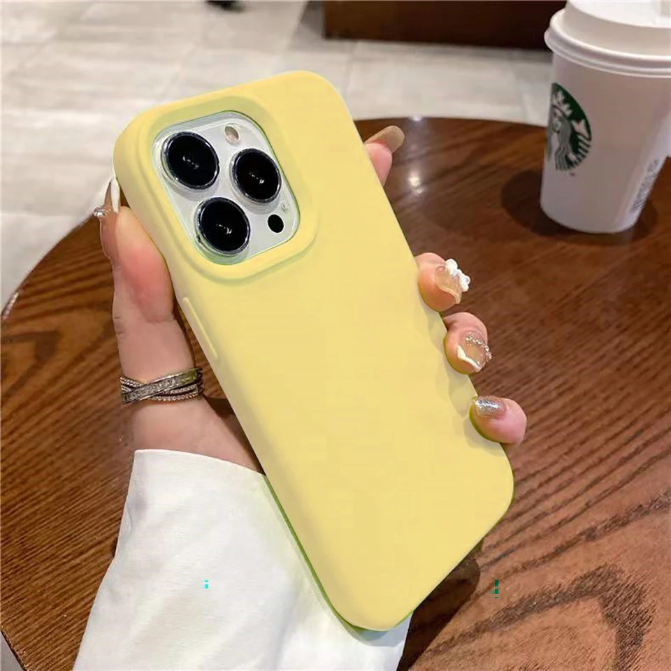 thumbnail image 1 of Original Liquid Silicone Case For iPhone 15 14 13 12 11 Pro Max Shockproof Soft Back Cover For 14 15 Plus Cute Cases Accessories, 1 of 5