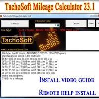 TachoSoft Mileage Calculator 23.1  Counter Calculation Software V23.1 with License Digital Odometer Calculators 2