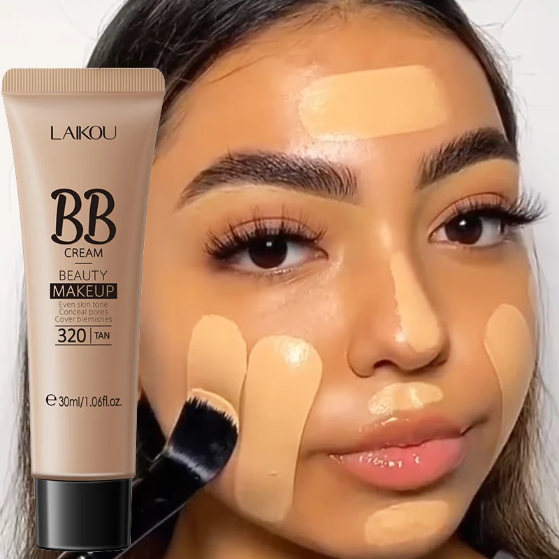 

3 Colors BB Cream Long Lasting Liquid Foundation Waterproof Cover Acne Spot Natural Face Base Makeup Matte Concealer Cosmetic