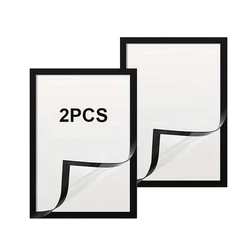 Set of Soft Rubber Magnet Poster Frames for A4 Canvas and Advertising Display (8x12 Inch) (2pcs)