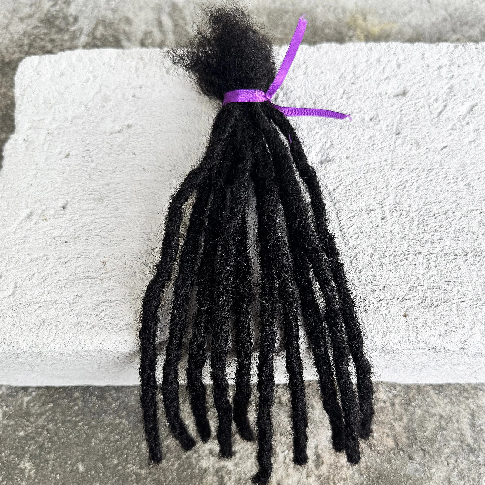 100% Handmade Loc Extension Human Hair Handmade 50 Strands 6-20inch Human Hair Inter Loc Dreadlock Extension for Men Women Kids 5