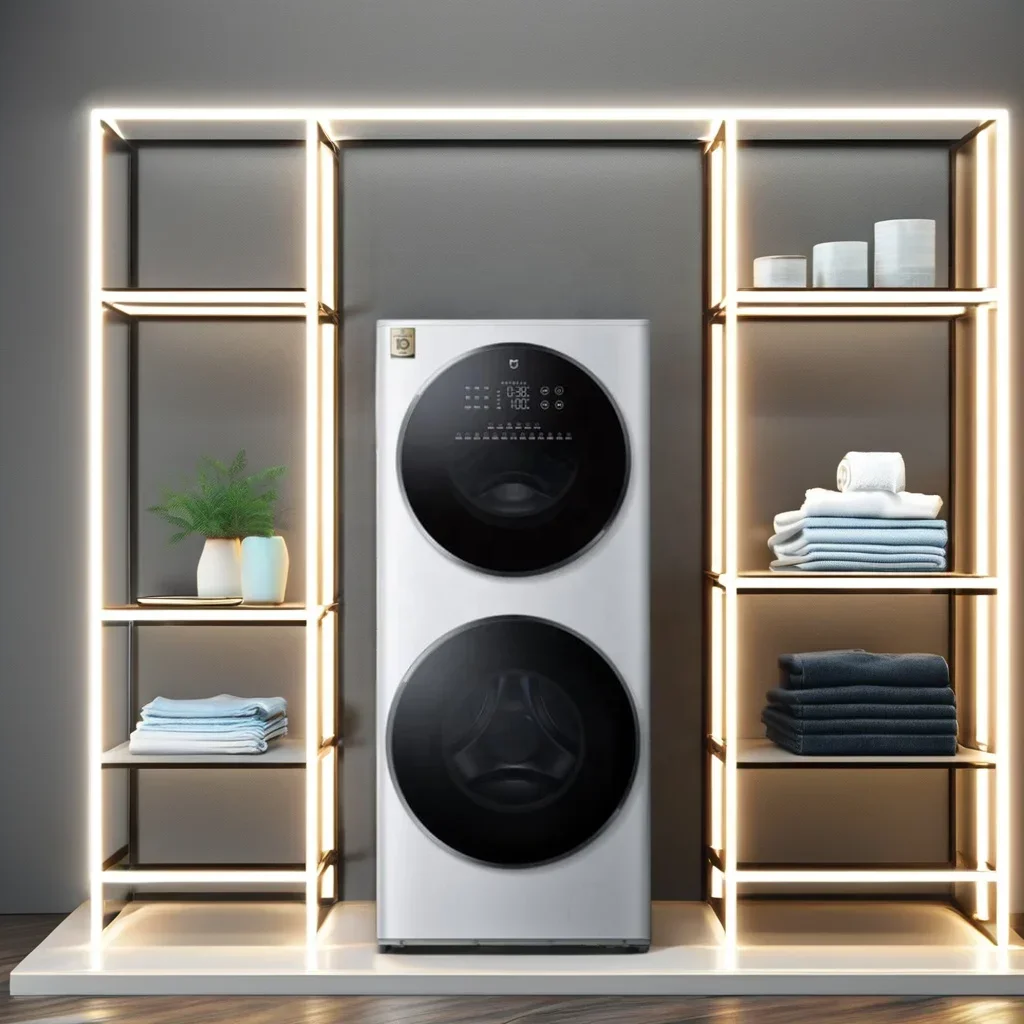 15KG Washing Machine, Fully Automatic, Dryer, Drum, Front Load 7kg Intelligent Washing Machine, Stacked Dry Cleaning Type