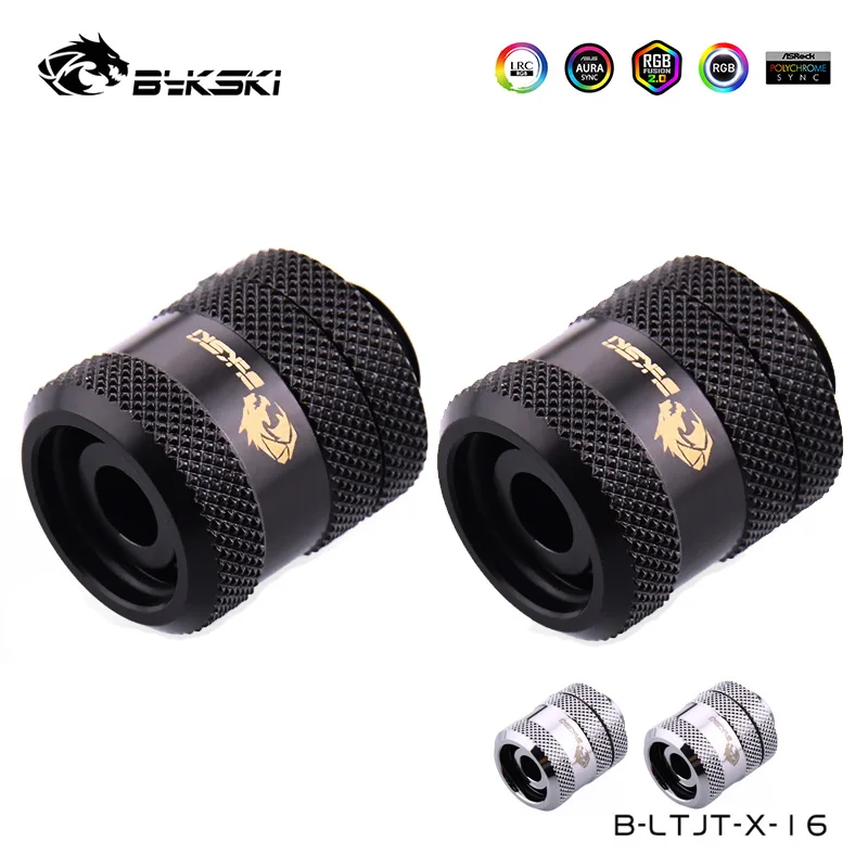 Acessórios de Tubo de Bykski g1 12×16 mm Petg com Tira Clara Od16 mm Acessórios de Tubo Rígido Acrílico Prata Preto B-ltjt-x16