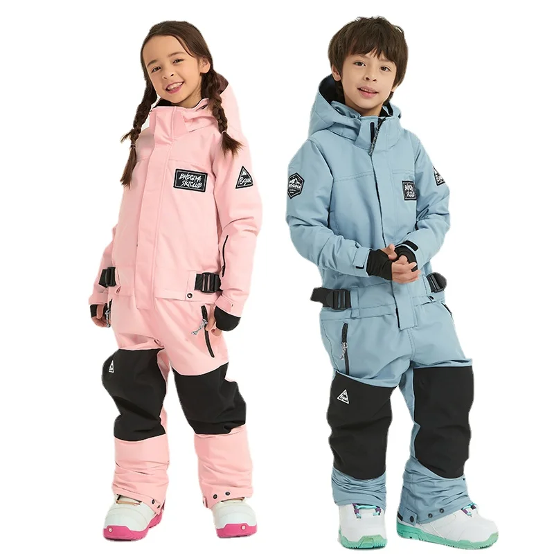 New Overalls Children's Winter Jumpsuit For A Boy Girls Winter Coveralls Thick Cotton Snowsuit Baby