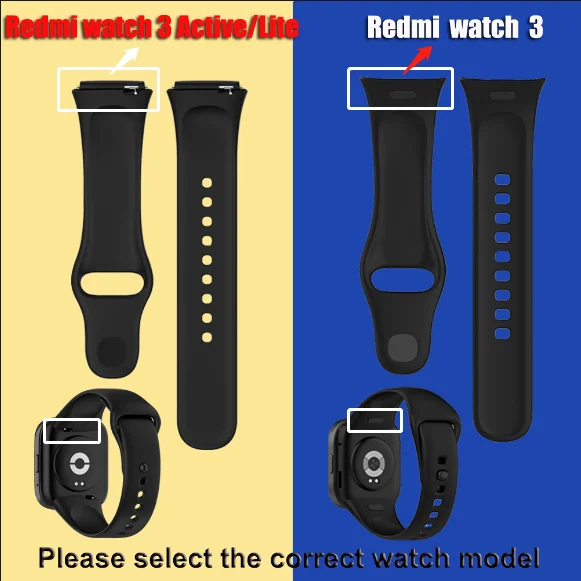 3 Cinturini Silicone Per Xiaomi Redmi Watch 3 Active/Lite - Braccialetti Morbidi E Traspiranti - Foto 10