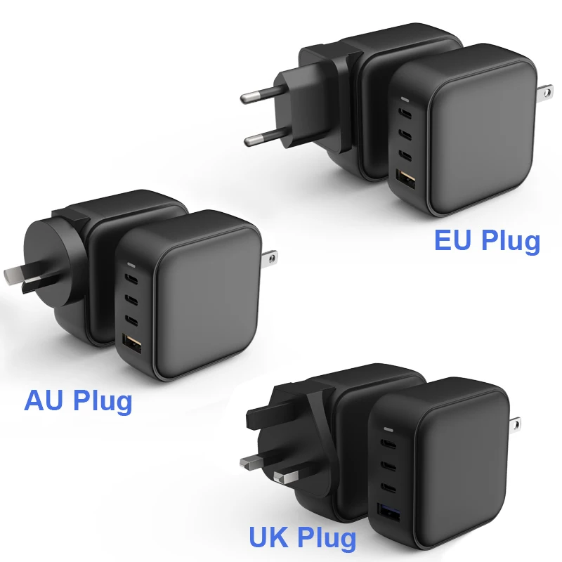 100W Port GaN USB C Type-C Power Adapter 87W/65W/45W/20W