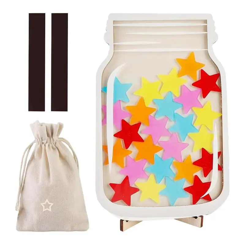 Wooden Motivational Reward Jar for Kids