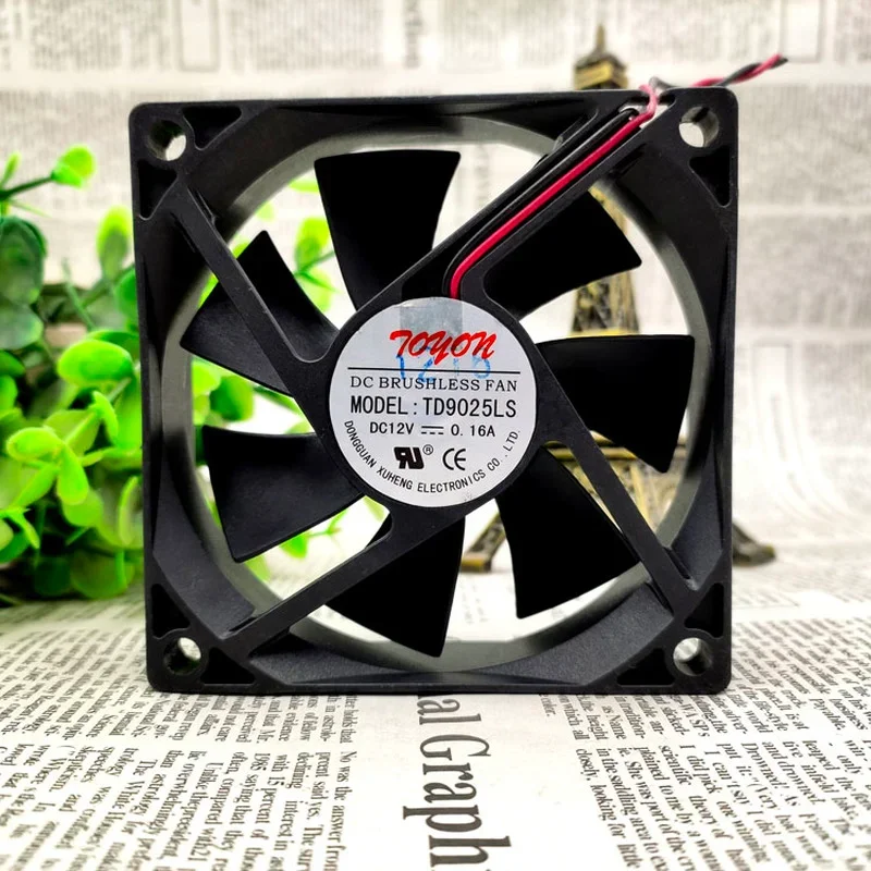 Ventilador do Radiador de Refrigeração para Tonon Td9025ls Fios 9cm Ventilador Silencioso 12v 0.16a 9025 Novo