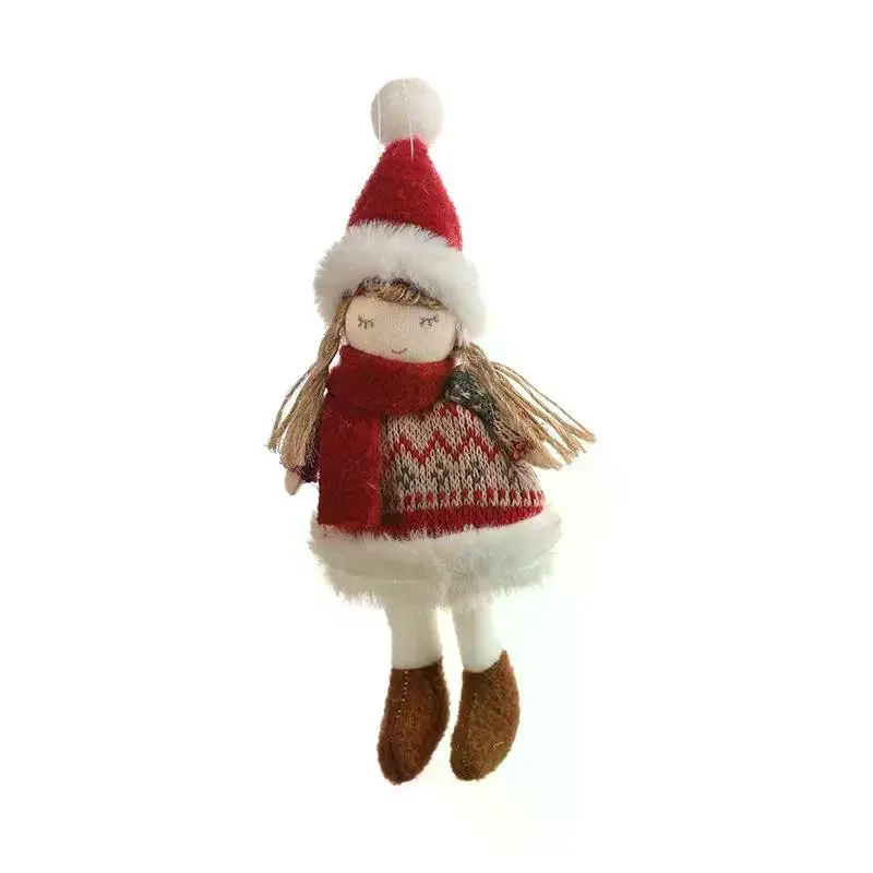 Christmas Plush Snowman Pendant Christmas Tree Hanging Lovely Beautiful Pendant Scene Decorate Christmas Tree Hanging Ornaments