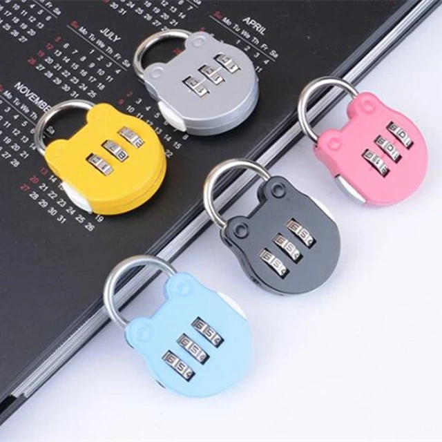 7styles 3 Mini Dial Digit Lock Numéro Code Mot De Passe Combinaison Cadenas  Sécurité Voyage Safe Lock Pour Cadenas Bagages Serrure De Gym Du 0,33 €