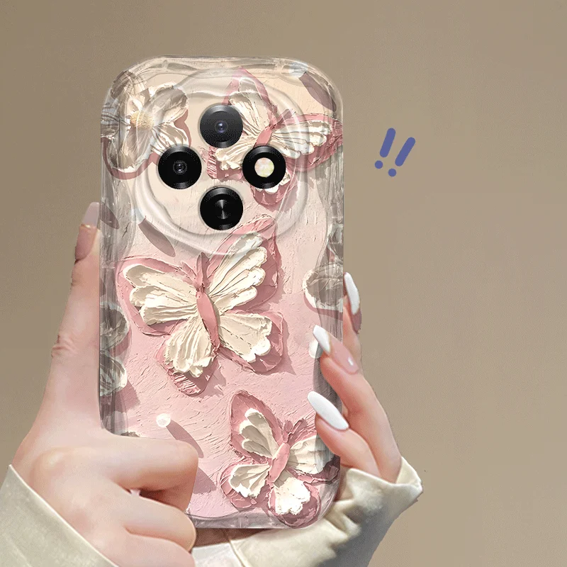 Shockproof Butterfly Pattern Flexible TPU Case - Protective Back Cover s
