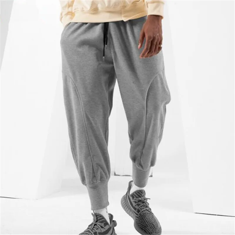 

Black Joggers Pants Men Running Sweatpants Quick dry Trackpants Gyms Fitness Sport Trousers Male Summer Thin Training Bottoms