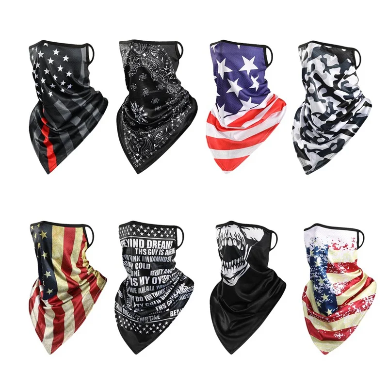 Face Mask USA Fashion Mask Ear Hanging Mouth Cover Bicycle Cycling Masks Bandana Neck Gaiter