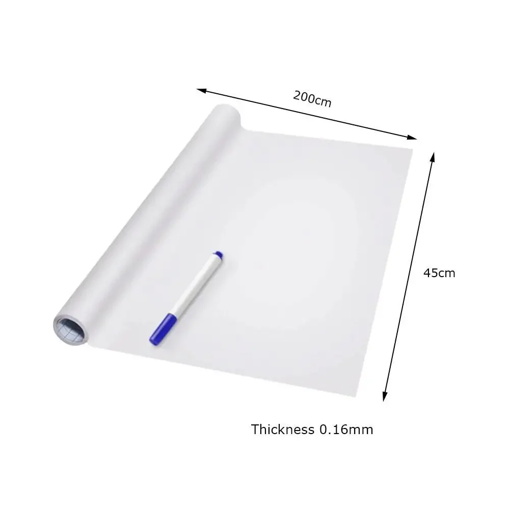 Blackboard Stickers Whiteboard Sticker Waterproof Reminder Message Board Whiteboard Blackboard Teaching Painting Graffiti Sticker Board 45*100cm