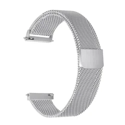 Premium Metal Replacement Strap - Available in 18mm, 20mm, 22mm Sizes - Garmin Venu 3 (Silver)