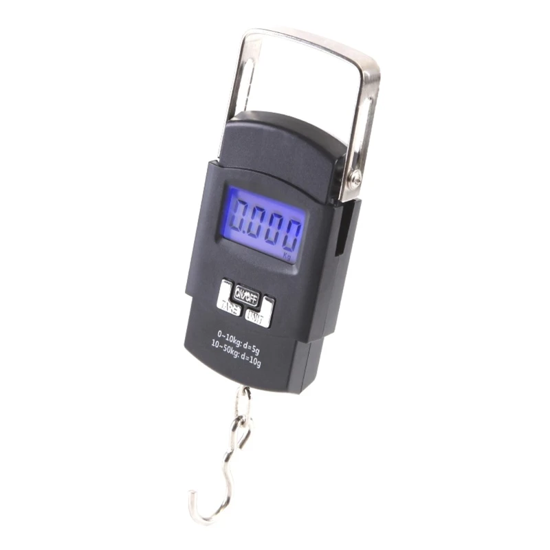 50kg/10g Mini Scale Electronic For Fishing Luggage Travel Weighting Portable Digital Kitchen Scales with Backlit LCD