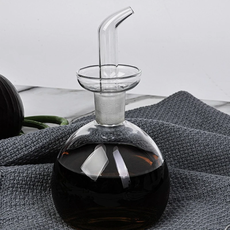 Nordic Glass Oil Pot, Seasoning Pot, Soy Sauce Bottle, Vinegar Pot, Household Kitchen Supplies, Leak-proof Oil Bottle, 1Pc