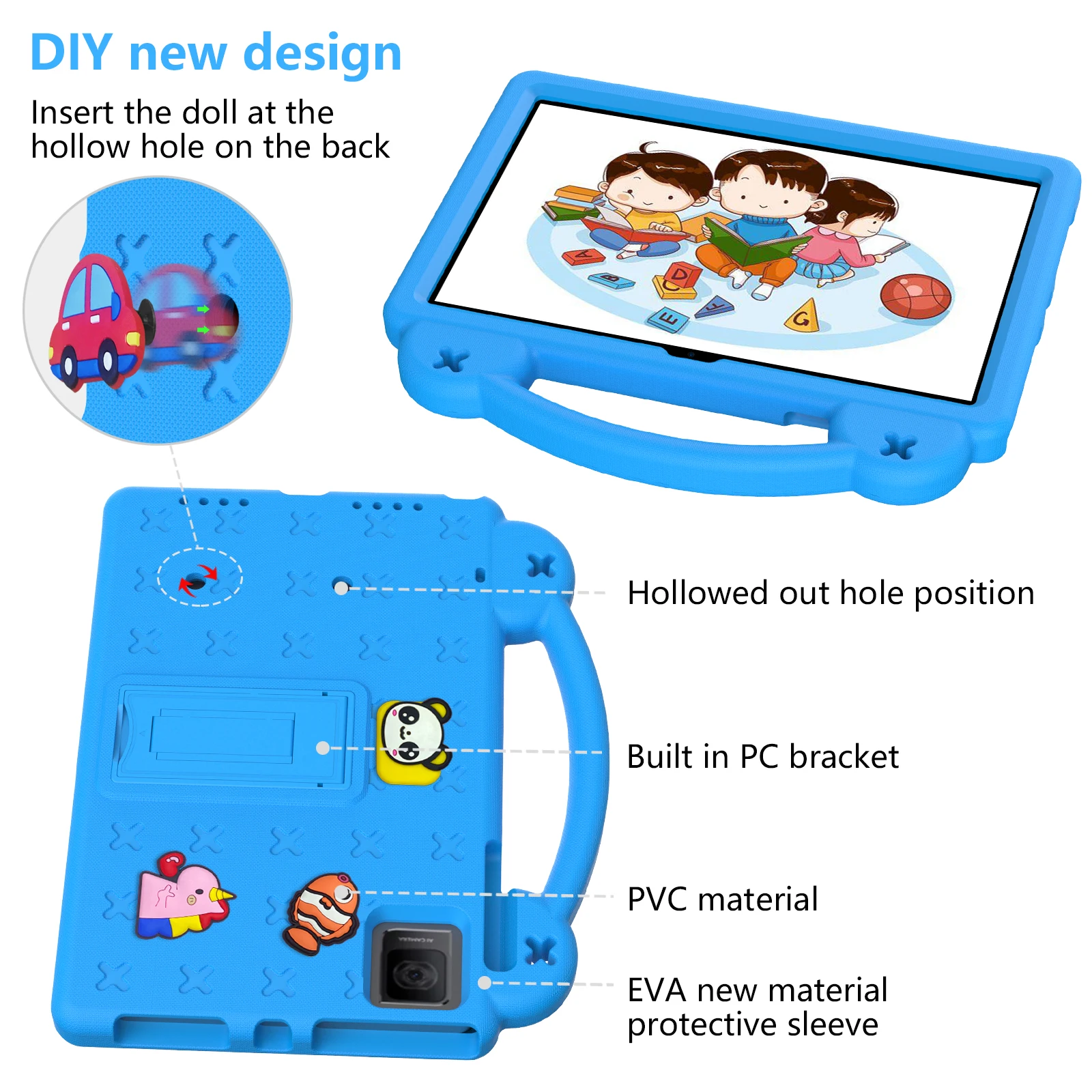 Kids Shockproof Tablet Case with Handle & Stand