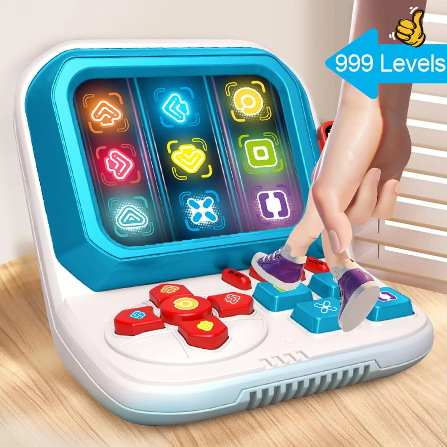 Finger Dance Machine ,Quick Push Pop Game Fast Push toy,3 Modes Handheld Speed Pushing Game,Multi-Player Play, birthday Gifts