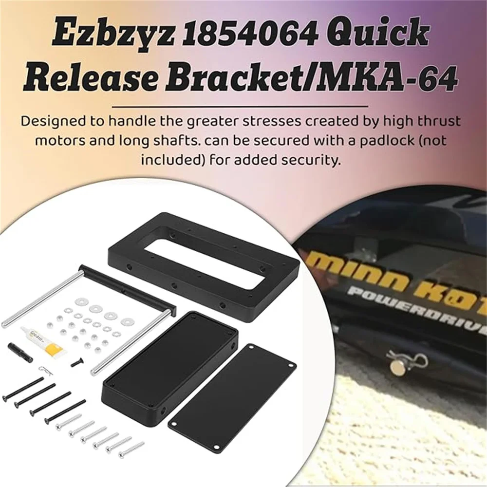 1854064 MKA-64 Quick Release Bracket for Ulterra Terrova PowerDrive PowerDrive V2 Trolling Motor Electric-Steer Trolling Motor