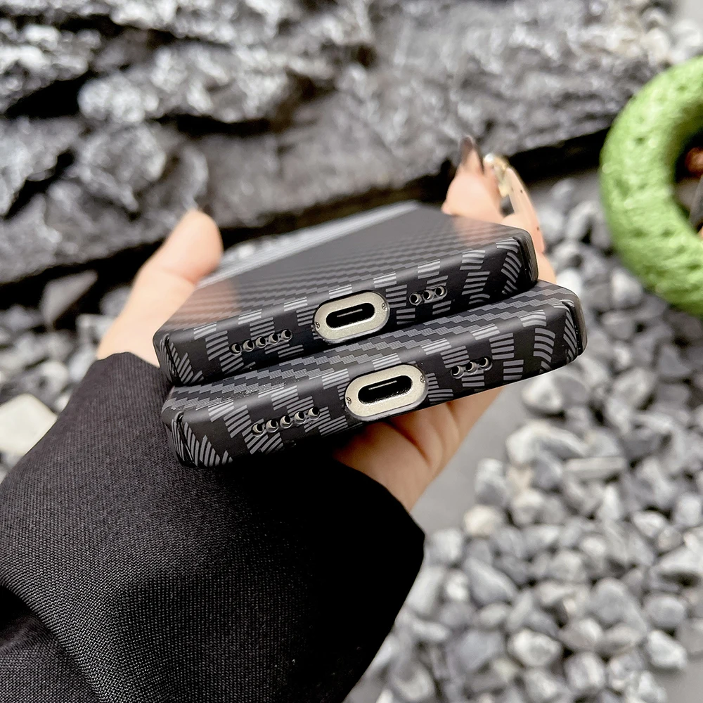 Carbon Fiber Texture Matte Hard Cover - Ultra Thin Shockproof Bumper Case
