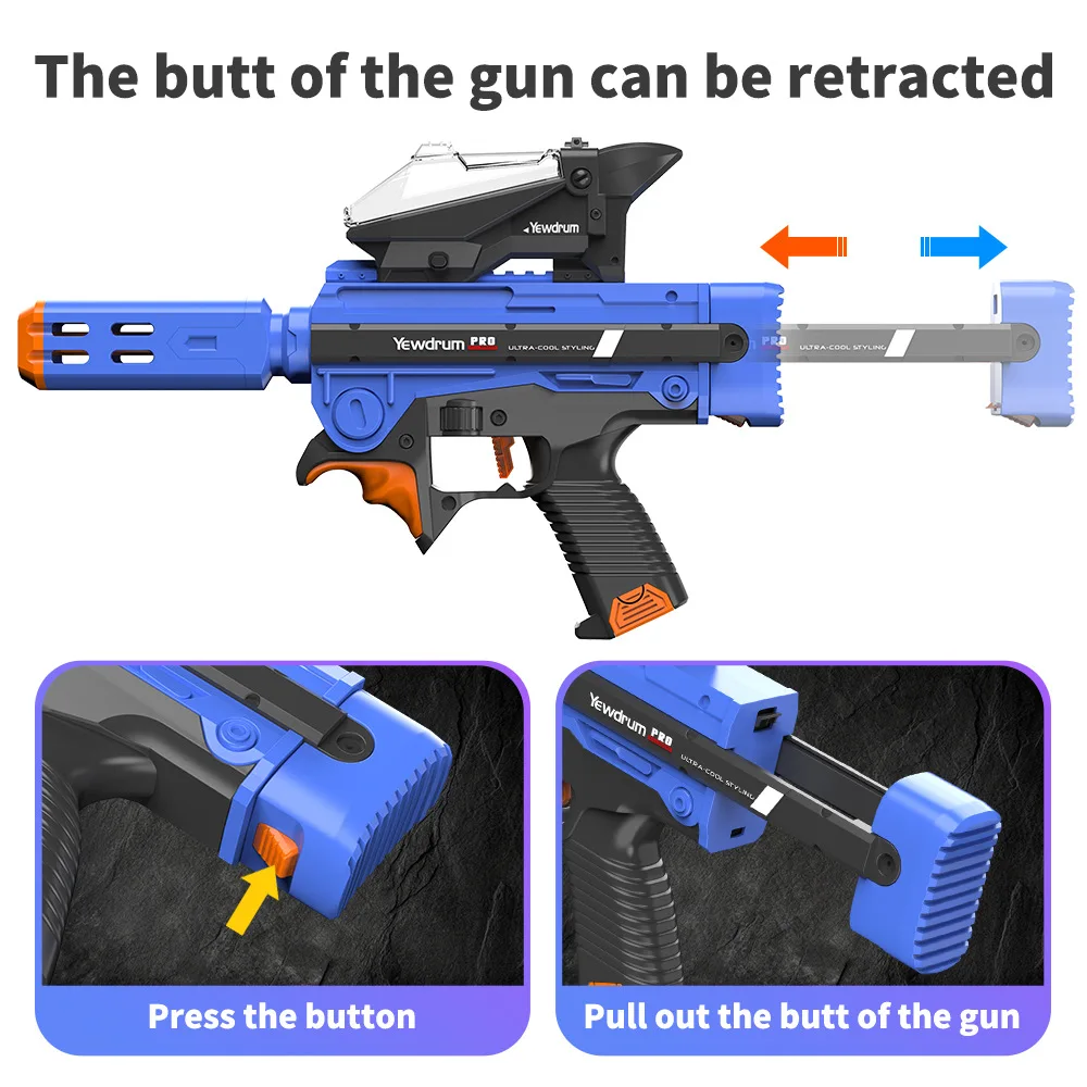 UZI Electric Water Gel Ball Toy Guns High Speed Hydrogel Machine Airsoft Air Gun Weapons arme Outdoor Toys for Boys Men Children 2