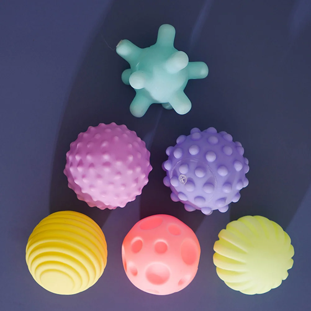 

6 шт., детская развивающая игрушка-массажёр