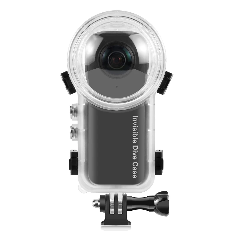 PULUZ 방수 다이빙 케이스, Insta360 X4 스포츠 카메라용, 360 도 보이지 않는 수중 사진 비디오 보호 쉘 커버, 50m