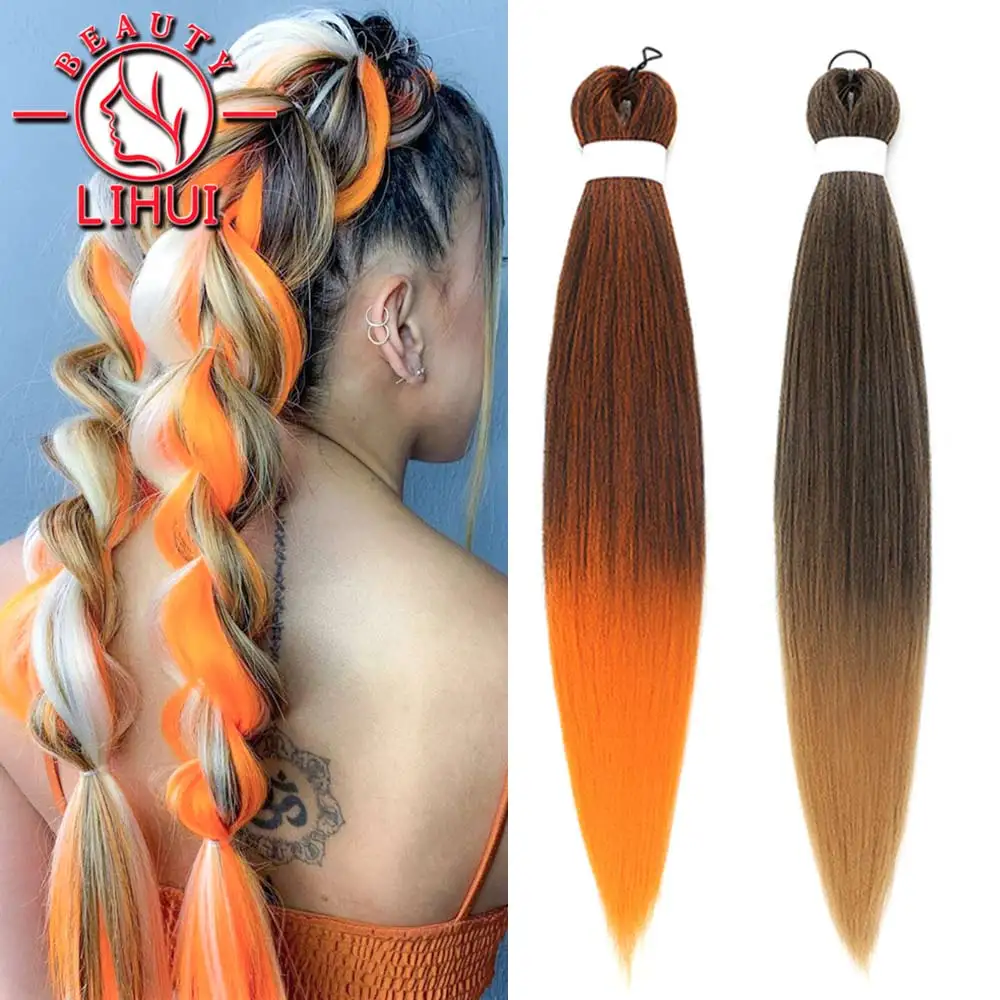 Ombre Jumbo Braids Hair Extensions Afro Twist Braids Kanekalon Jumbo  Braiding Box Braid Crochet Hair Synthetic Braiding Hair 24 Inch 100G/Bundle  - 1