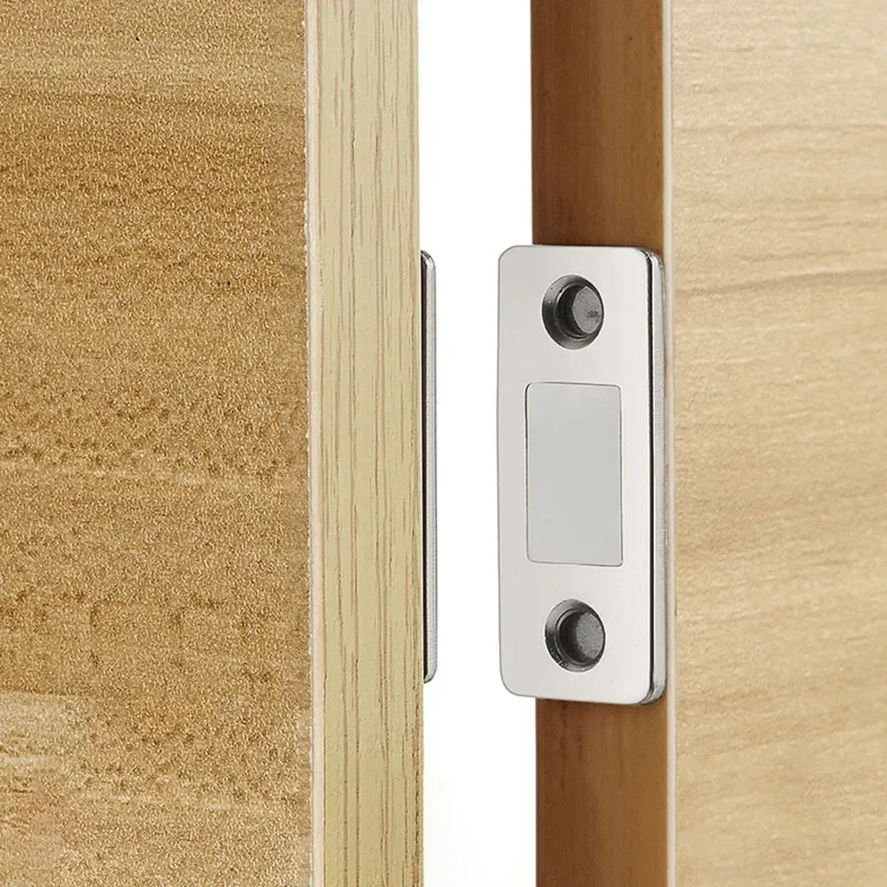 Door Closer Magnetic Door Catch Latch Magnet 2pcs/Set Furniture Cabinet Cupboard Screw / Sticker Ultra Thin