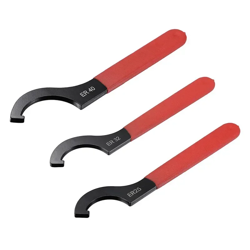 ER Collet Hook Wrench Spanner – High Carbon Steel Chuck Nut Tightening Tool for Milling & Lathe Tool Clamping 1