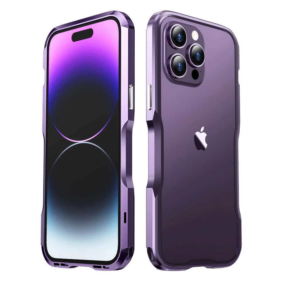 Sleek and Stylish Alloy Frame Phone Case - Anti-Drop Protective Cover