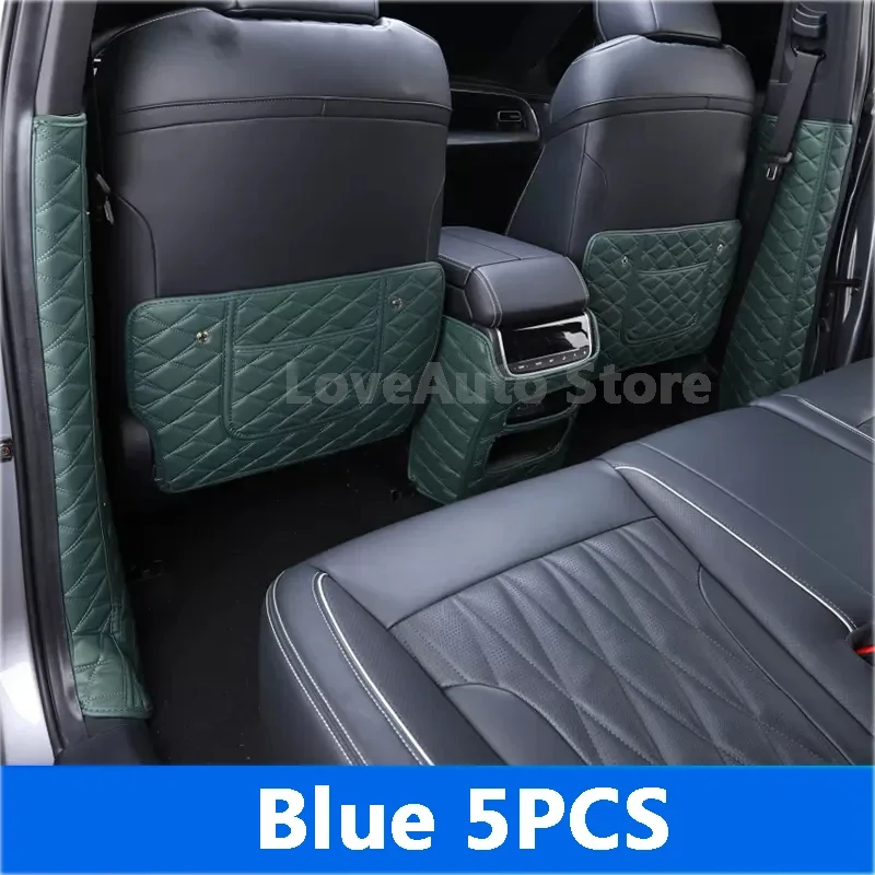 

Car All Inclusive Rear Seat Anti-Kick Pad Rear Backrest Seats Cover Anti-Dirty Mat for Trumpchi GAC GS8 2nd Gen 2022 2023