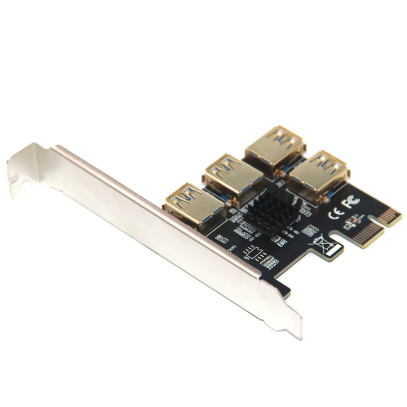 Pcie a Pcie Riser Cartão Pci Express Multiplicador Externo Pci-e Slot Adaptador Usb 3.0 Pcie Conversor para Mineração de Mineiro Bitcoin - Imagem 4