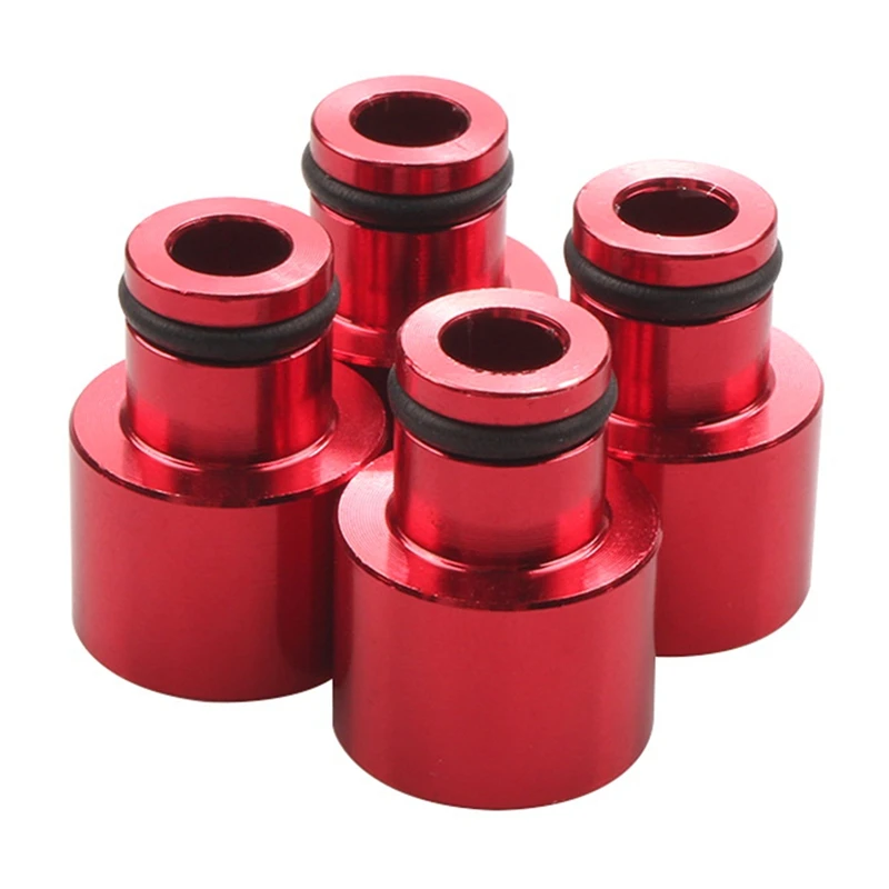 

4PCS Fuel Injector Adapters Hat Fuel Nozzle Spacers Extenders Car Top Cap Accessories for B16 B18 D16Z D16Y