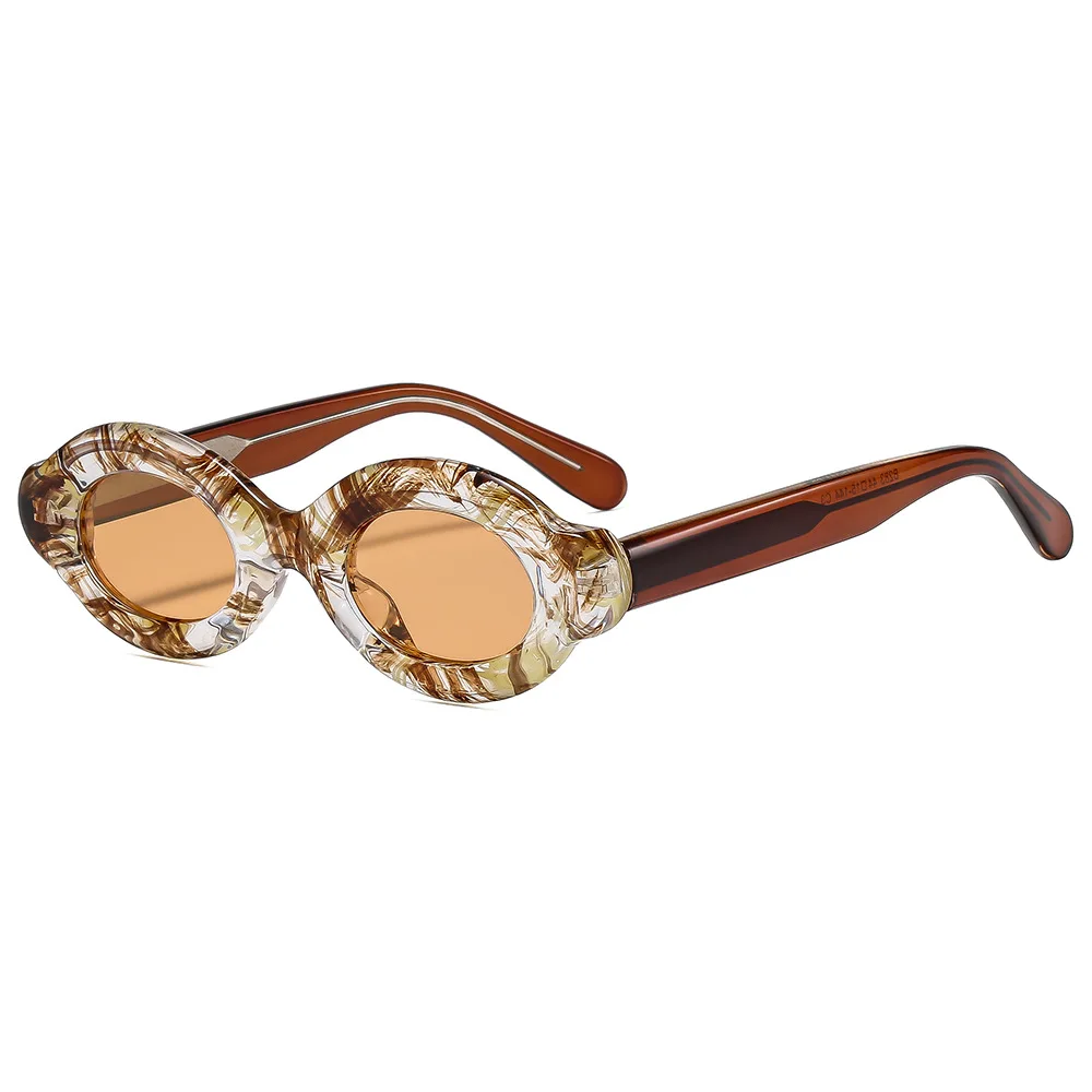 Vintage Oval Polarized Sunglasses - Fashionable & Personalized Street Style Shades