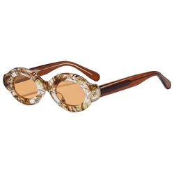 Vintage Oval Polarized Sunglasses - Fashionable & Personalized Street Style Shades (GRAY)