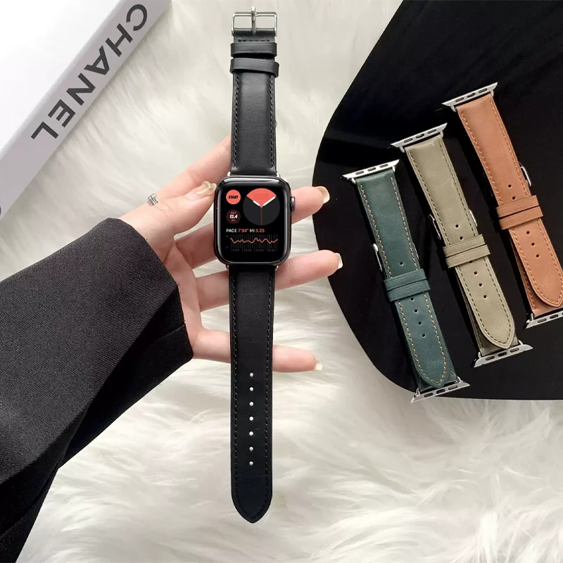 Premium Leather Watch Straps - Elegant Replacement Bands
