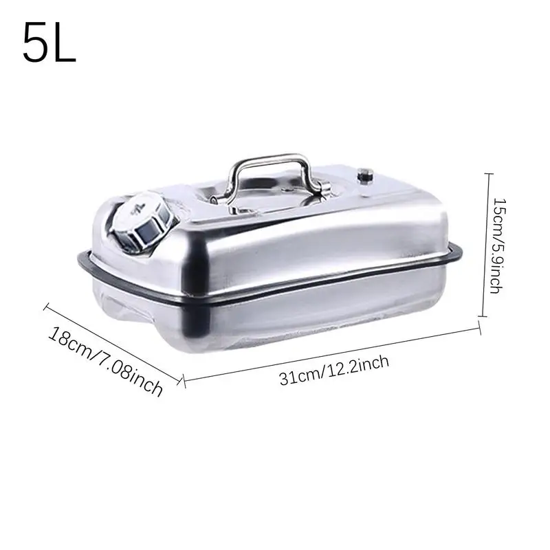 Car Oil Carrying Tank Spill Proof Oil Fuel Container Vehicle Gasoline Carrying Tank With Elastic Hose