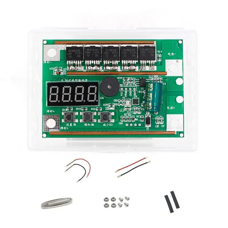 

Spot Welder Machine Handheld DIY Spot Welding Machine With 100 Gears Adjustable Spot Welder Control Board For 18650 26650
