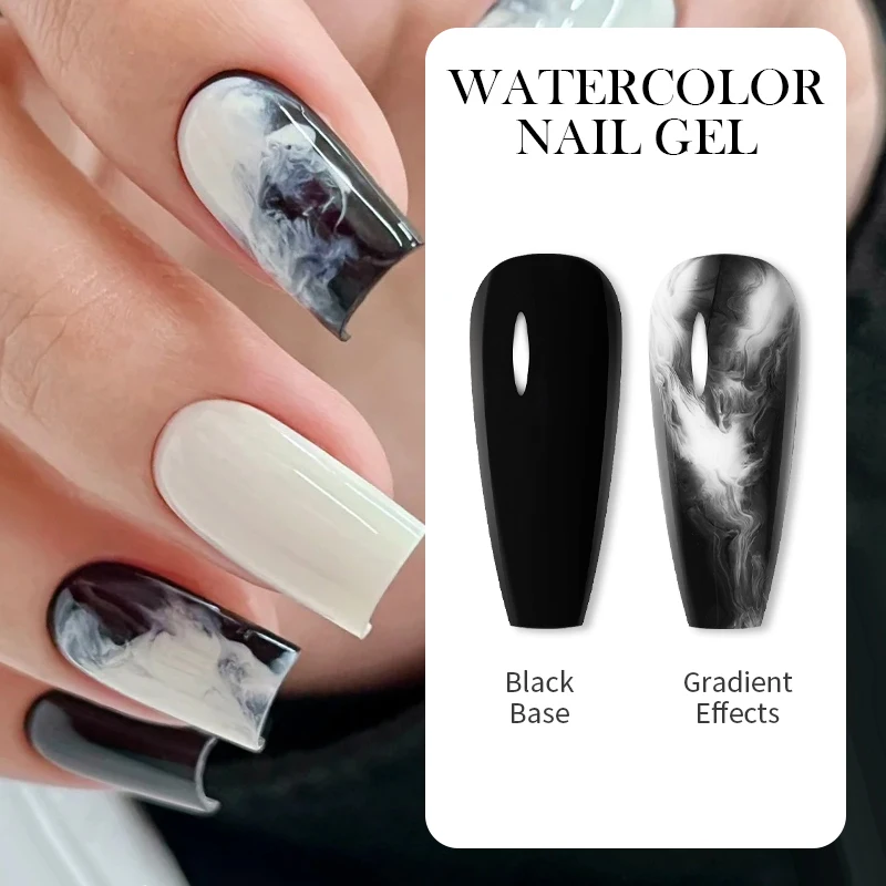 Watercolor Nail Ink White Nail Polish Blossoming Effect Nails Art Design Natural Air Dry Art Varnish Manicure nail art tools,nail polish,nail art inks