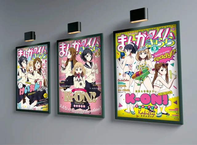 K-ON cartaz de música estética anime tv filme desenho animado menina  pintura da lona decoração